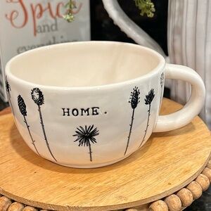 Magenta “M” Stamp Rae Dunn Wildflower Home Line “Home” Mug